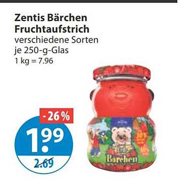 Zentis Bärchen Fruchtaufstrich