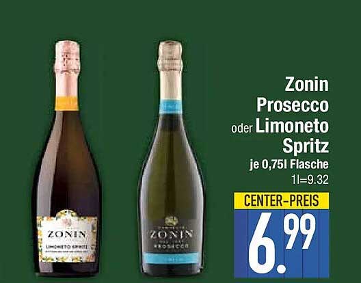 Zonin Prosecco oder Limoneto Spritz je 0,75l Flasche
