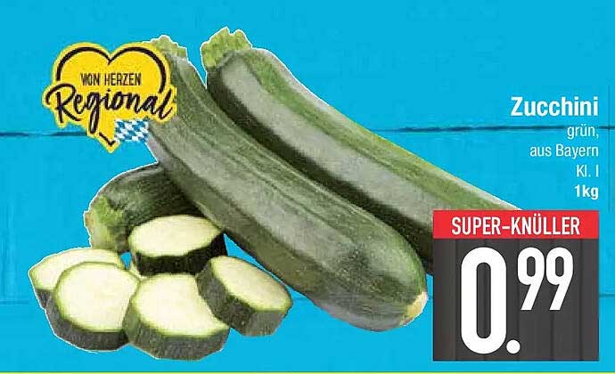 Zucchini grün, aus Bayern Kl. I 1kg