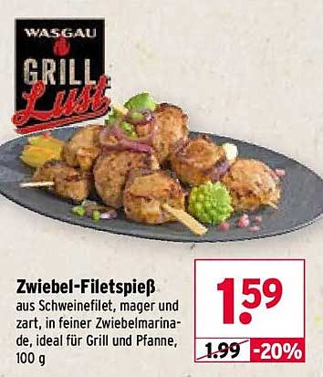Zwiebel-Filetspieß