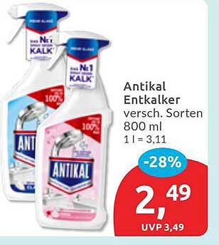 Antikal Entkalker versch. Sorten 800 ml
