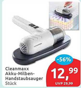 Cleanmaxx Akku-Milben-Handstaubsauger
