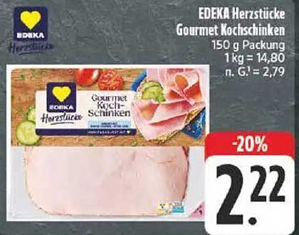 EDEKA Herzstücke Gourmet Kochschinken 150 g