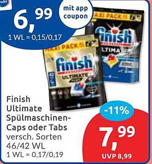 Finish Ultimate Spülmaschinen-Caps oder Tabs