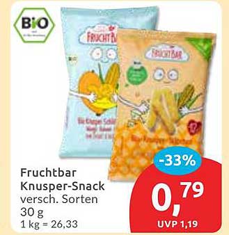 Fruchtbar Knusper-Snack 30 g - Verschiedene Sorten