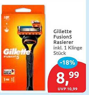 Gillette Fusion5 Rasierer inkl. 1 Klinge Stück