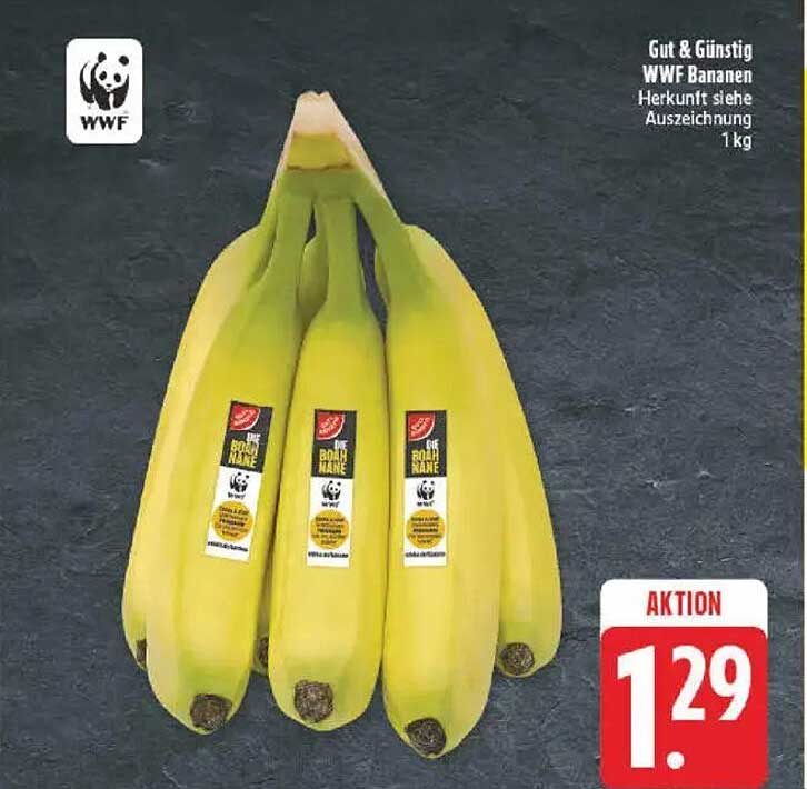 Gut & Günstig WWF Bananen 1 kg