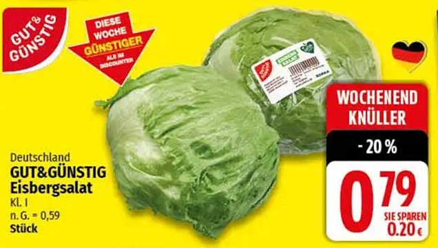 GUT&GÜNSTIG Eisbergsalat