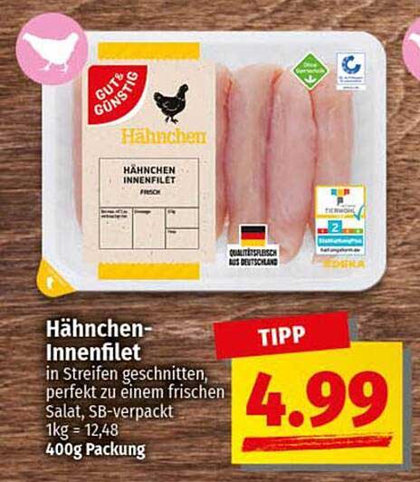 Hähnchen-Innenfilet - frisch und zart