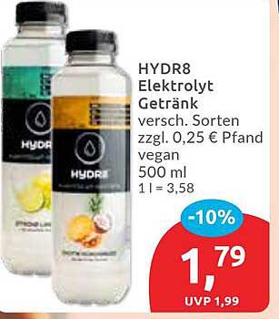 HYDR8 Elektrolyt Getränk 500 ml