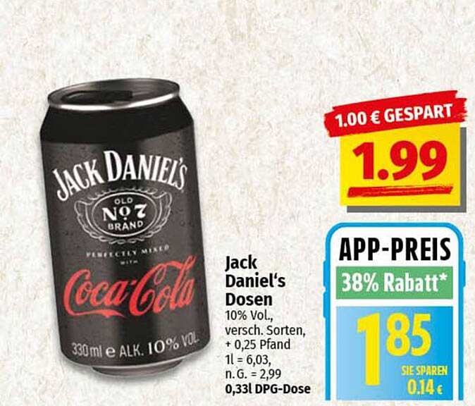 Jack Daniel's Dosen 330 ml
