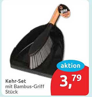 Kehr-Set mit Bambus-Griff Stück