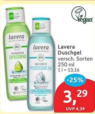 Lavera Duschgel versch. Sorten 250 ml