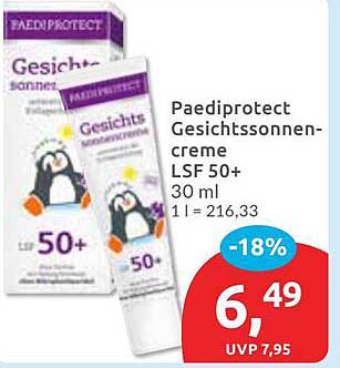 Paediprotect Gesichtscreme LSF 50+