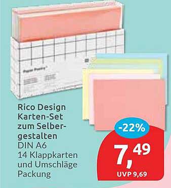 Rico Design Karten-Set zum Selbstgestalten DIN A6