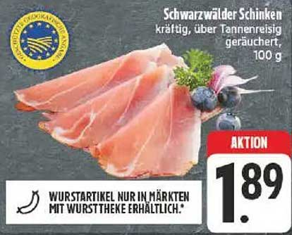 Schwarzwälder Schinken - kräftig, über Tannenreisig geräuchert, 100 g