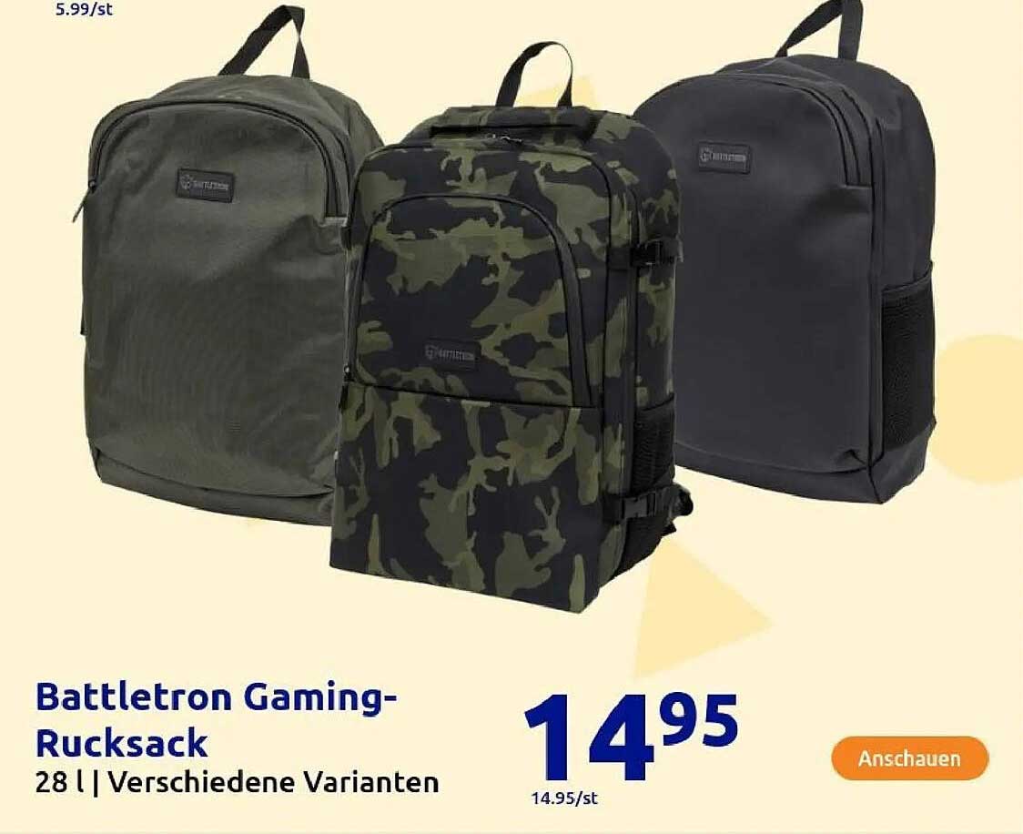 Battletron Gaming-Rucksack 28 | Verschiedene Varianten