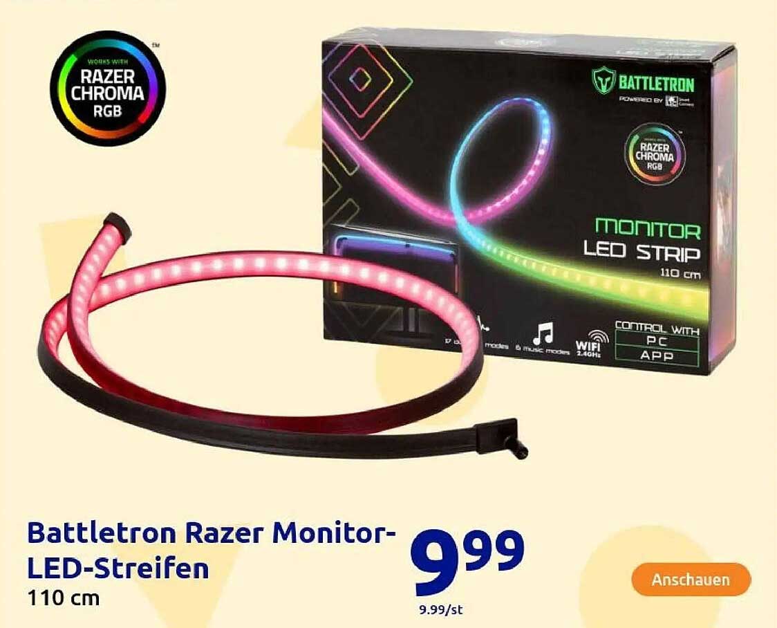 Battletron Razer Monitor-LED-Streifen 110 cm