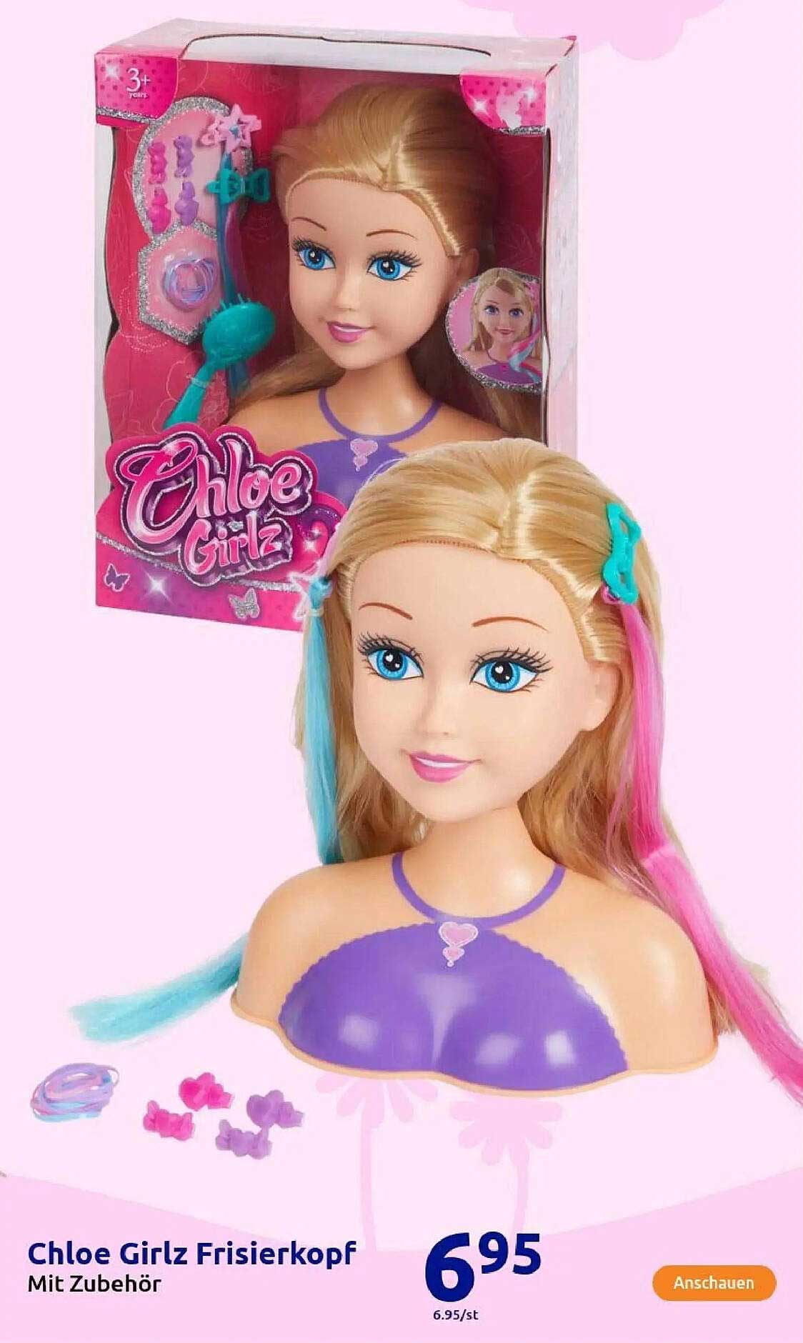 Chloe Girlz Frisi Kopf mit Zubehör