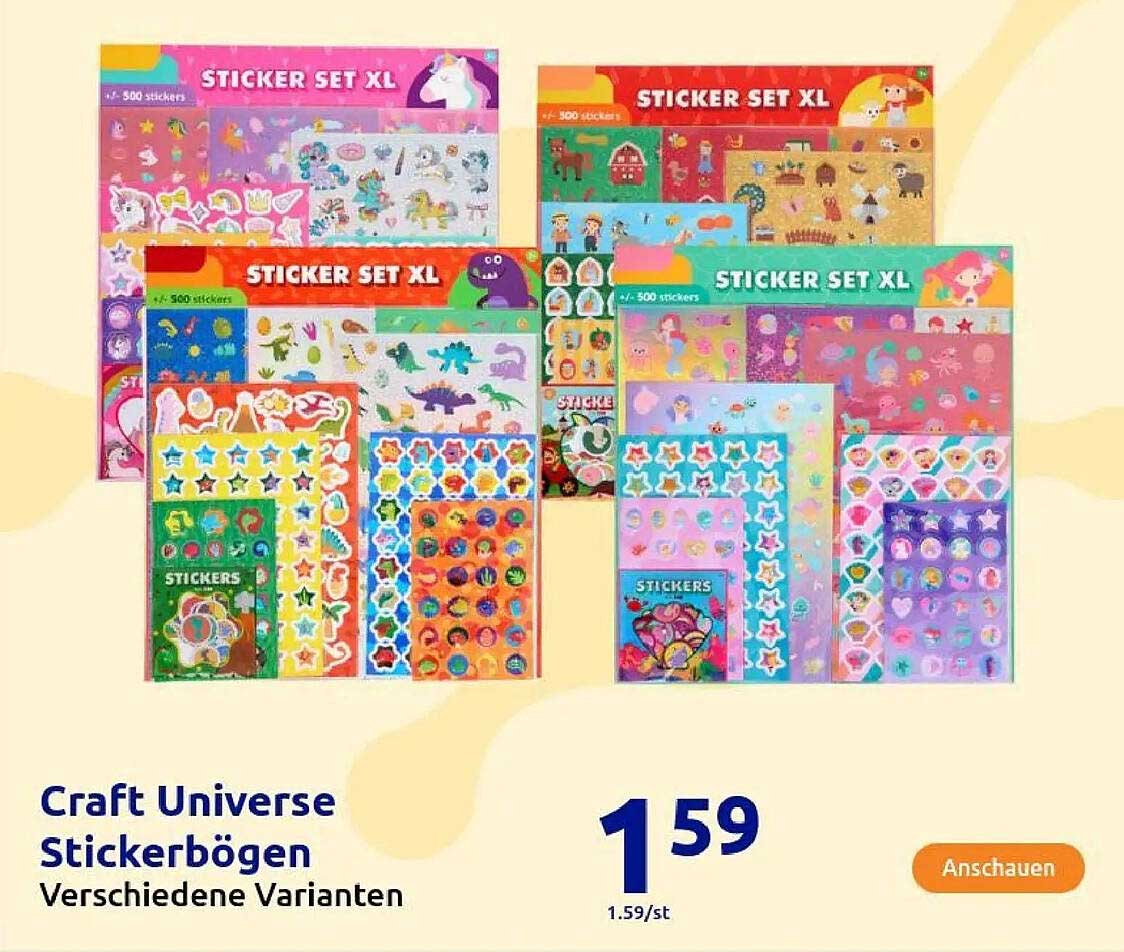 Craft Universe Stickerbögen - Verschiedene Varianten