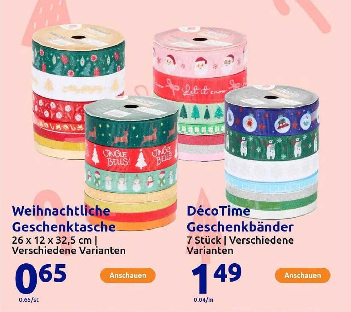 DécoTime Geschenkbänder - 7 Stück | Verschiedene Varianten