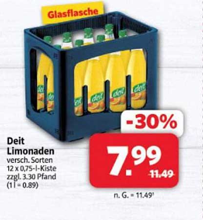 Deit Limonaden 12 x 0,75 l Kiste - jetzt im Angebot!
