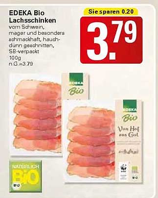 EDEKA Bio Lachsschinken 100g