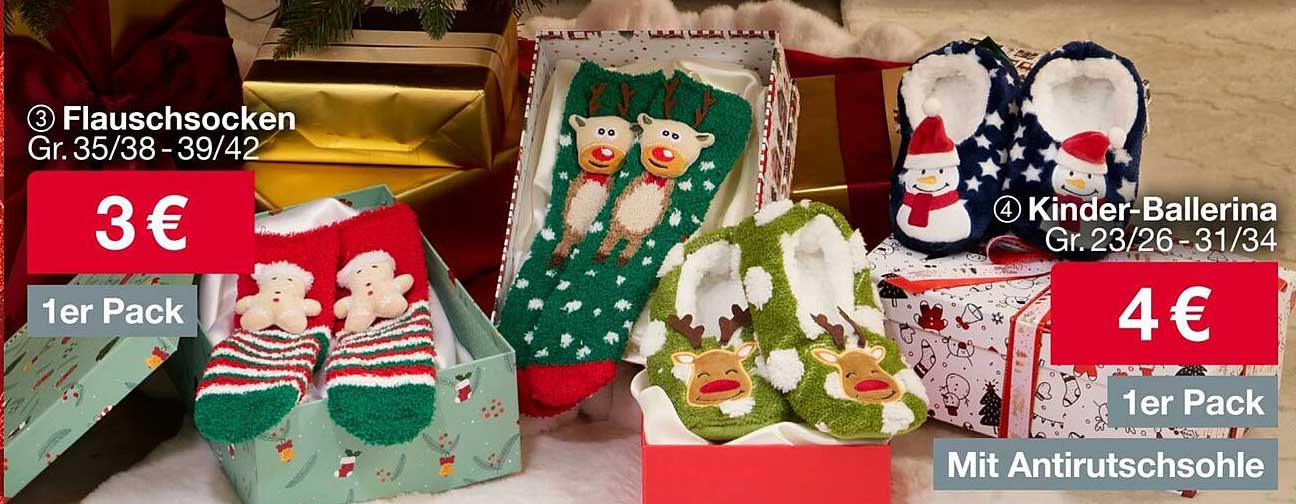 Flauschsocken und Kinder-Ballerina - Gemütlichkeit für die ganze Familie