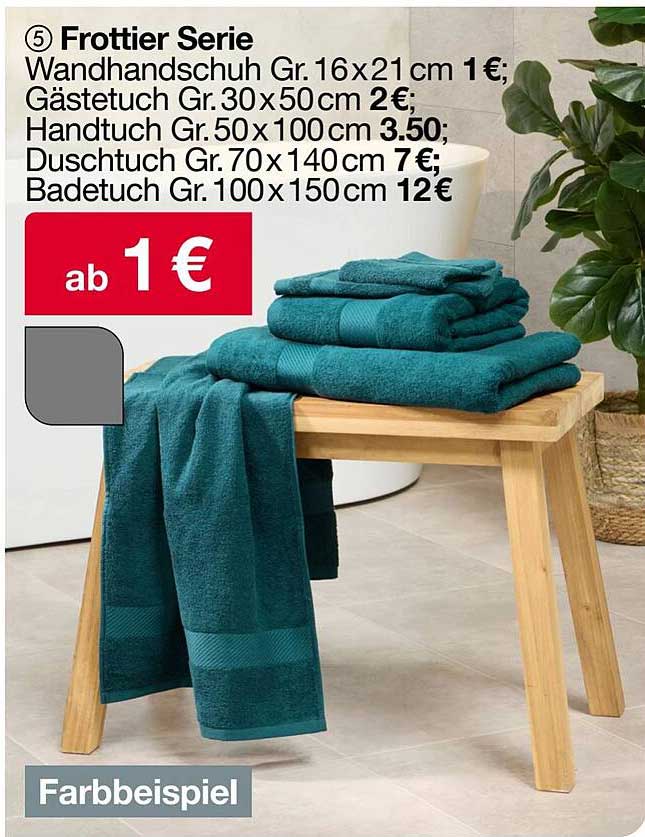 Frottier Serie - Hochwertige Badtextilien zu tollen Preisen