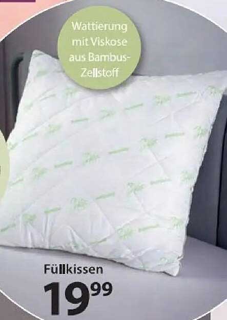 Füllkissen mit Viskose aus Bambus-Zellstoff