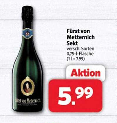 Fürst von Metternich Sekt 0,75 l