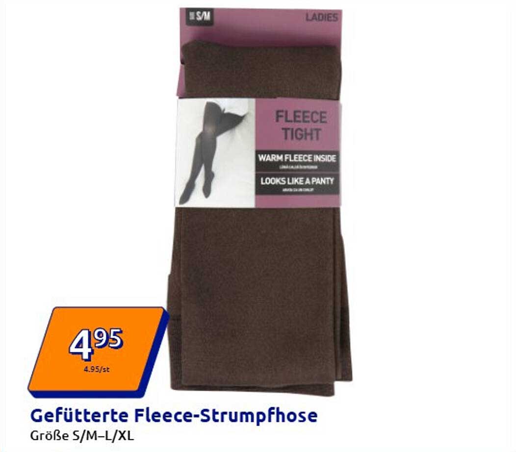 Gefütterte Fleece-Strumpfhose