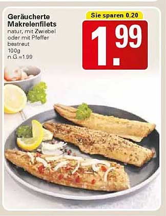 Geräucherte Makrelenfilets