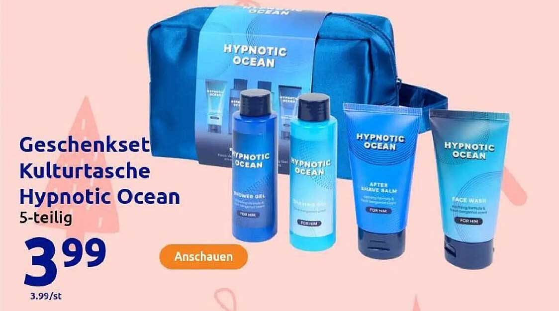 Geschenkset Kulturtasche Hypnotic Ocean 5-teilig