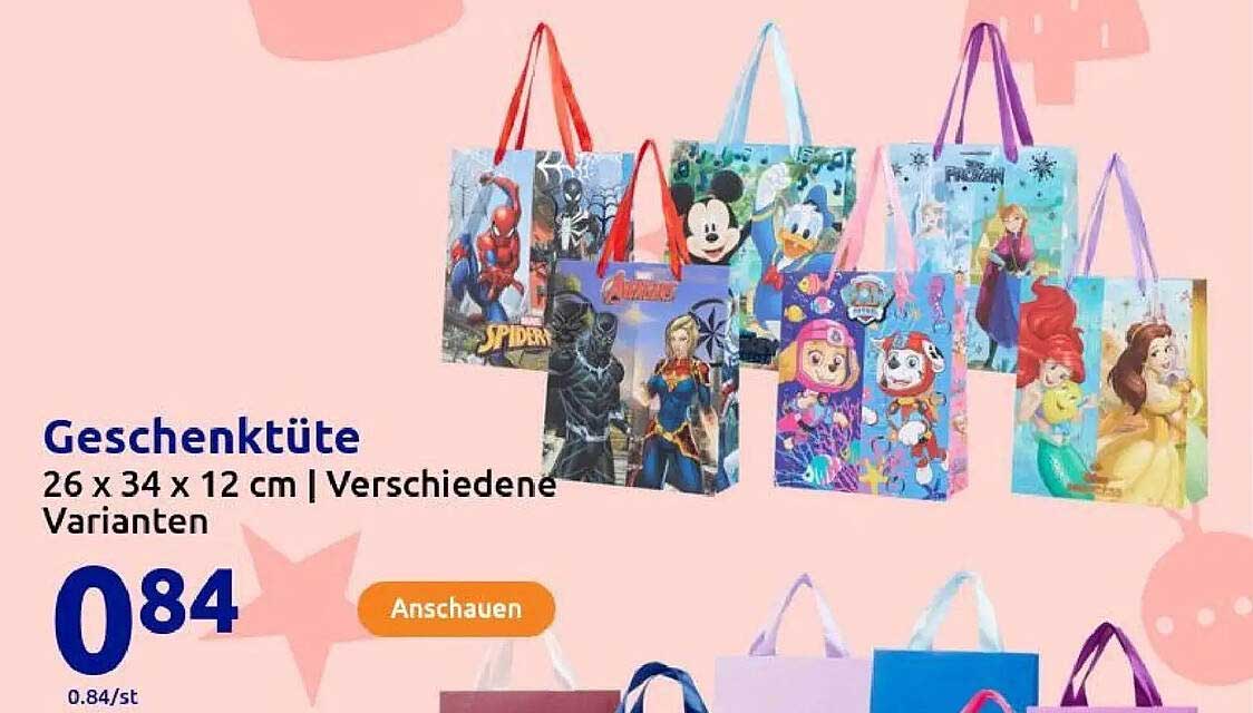 Geschenktüte 26 x 34 x 12 cm | Verschiedene Varianten