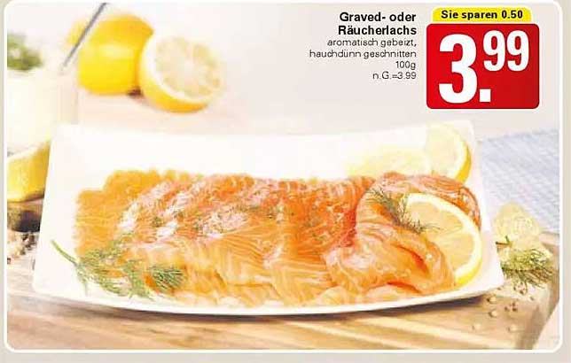 Graved- oder Räucherlachs