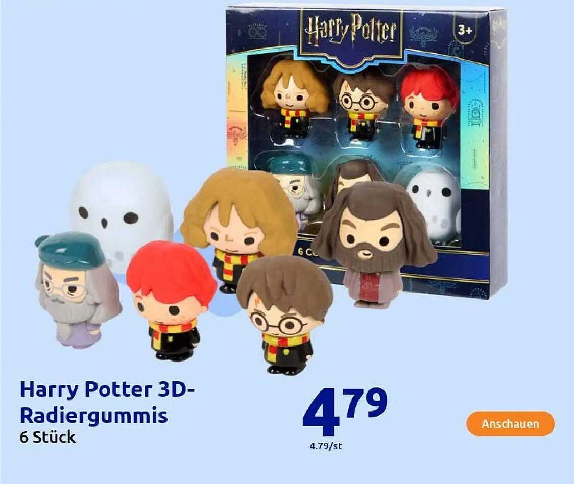 Harry Potter 3D-Radiergummis 6 Stück