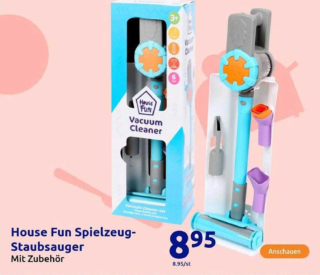 House Fun Spielzeug-Staubsauger mit Zubehör