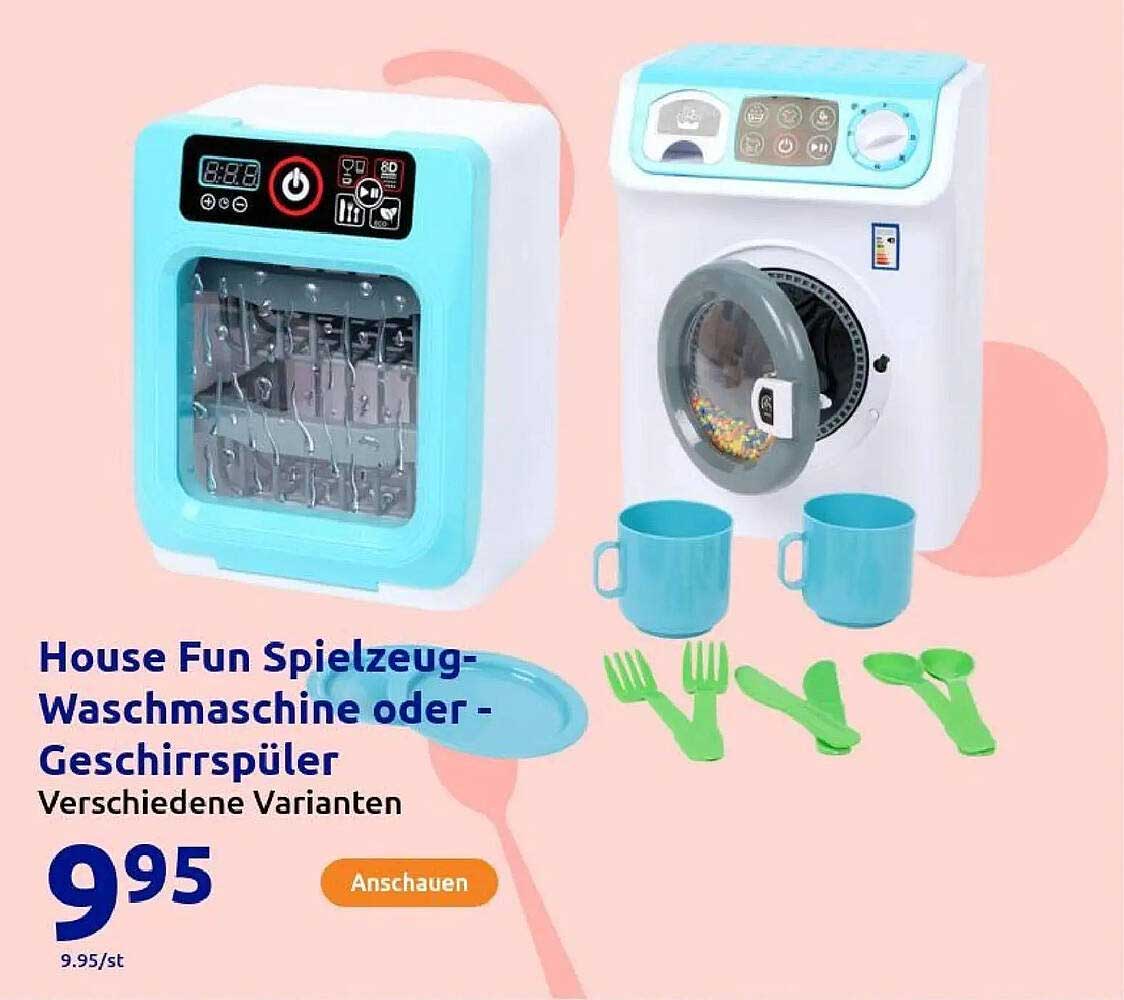 House Fun Spielzeug-Waschmaschine oder -Geschirrspüler Verschiedene Varianten