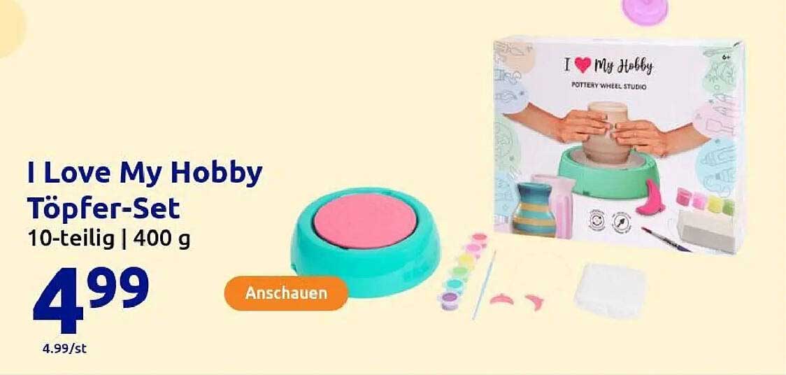 I Love My Hobby Töpfer-Set 10-teilig