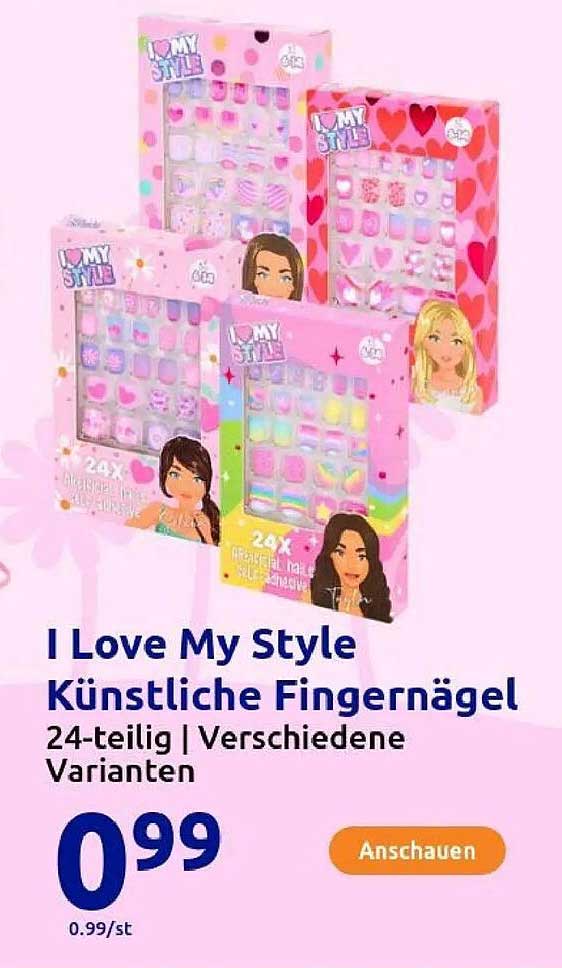 I Love My Style Künstliche Fingernägel 24-teilig | Verschiedene Varianten