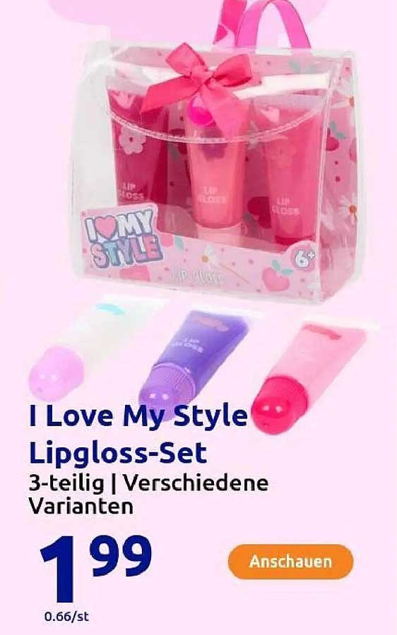 I Love My Style Lipgloss-Set - 3-teilig | Verschiedene Varianten