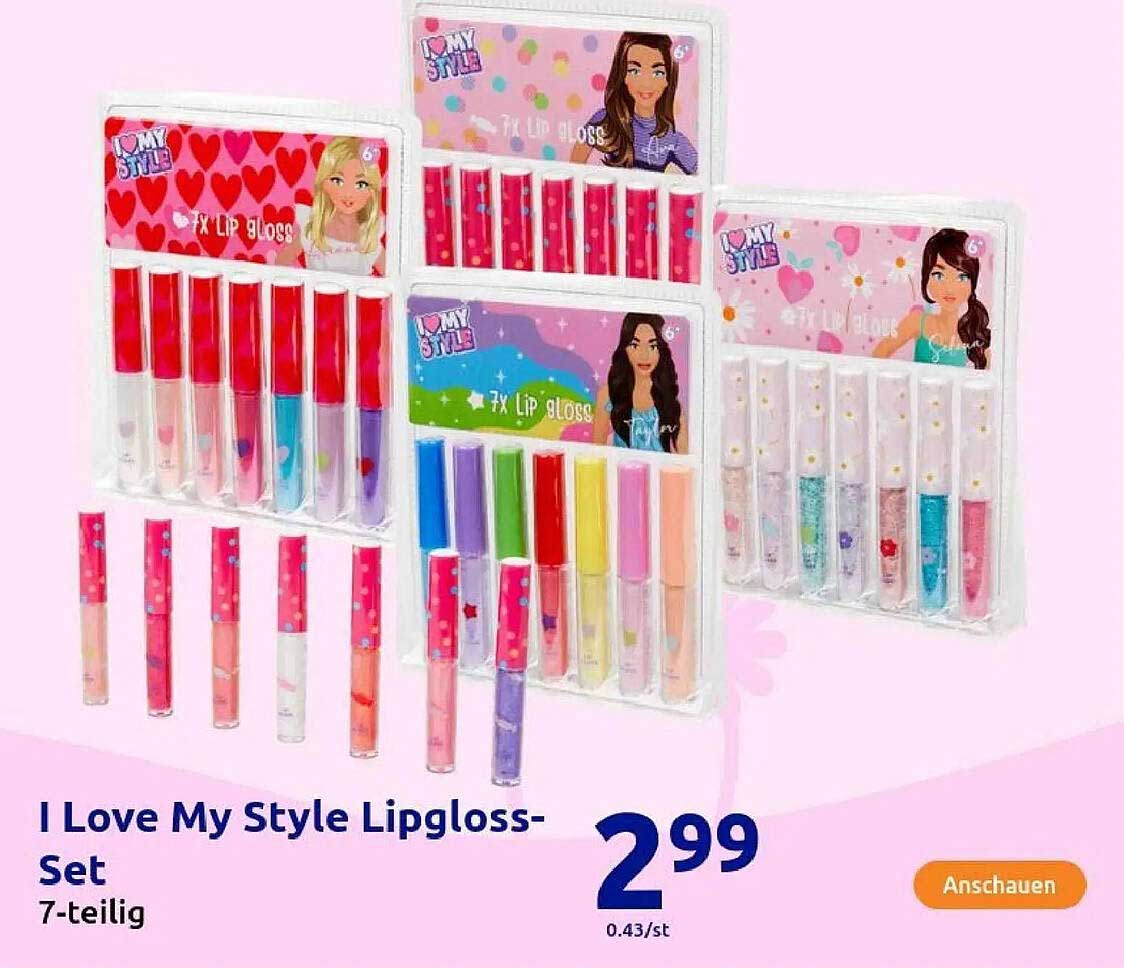I Love My Style Lipgloss-Set 7-teilig