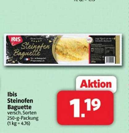 Ibis Steinofen Baguette - verschiedene Sorten 250-g-Packung