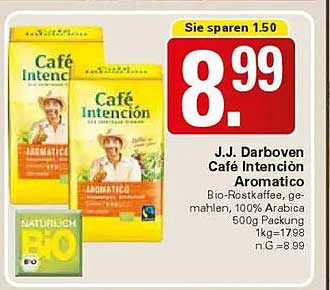 J.J. Darboven Café Intención Aromatico 500g