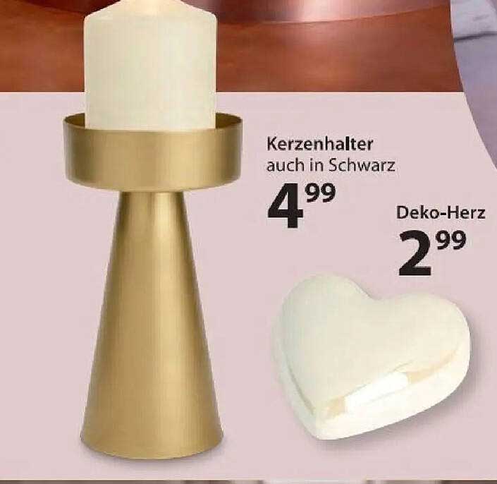 Kerzenhalter in Gold und Schwarz