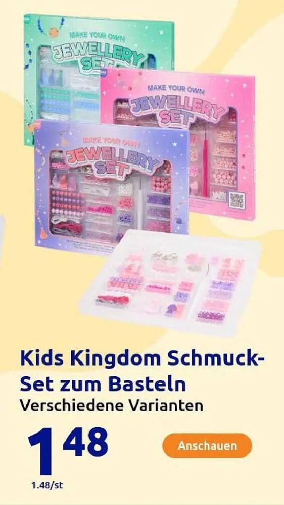 Kids Kingdom Schmuck-Set zum Basteln - Verschiedene Varianten
