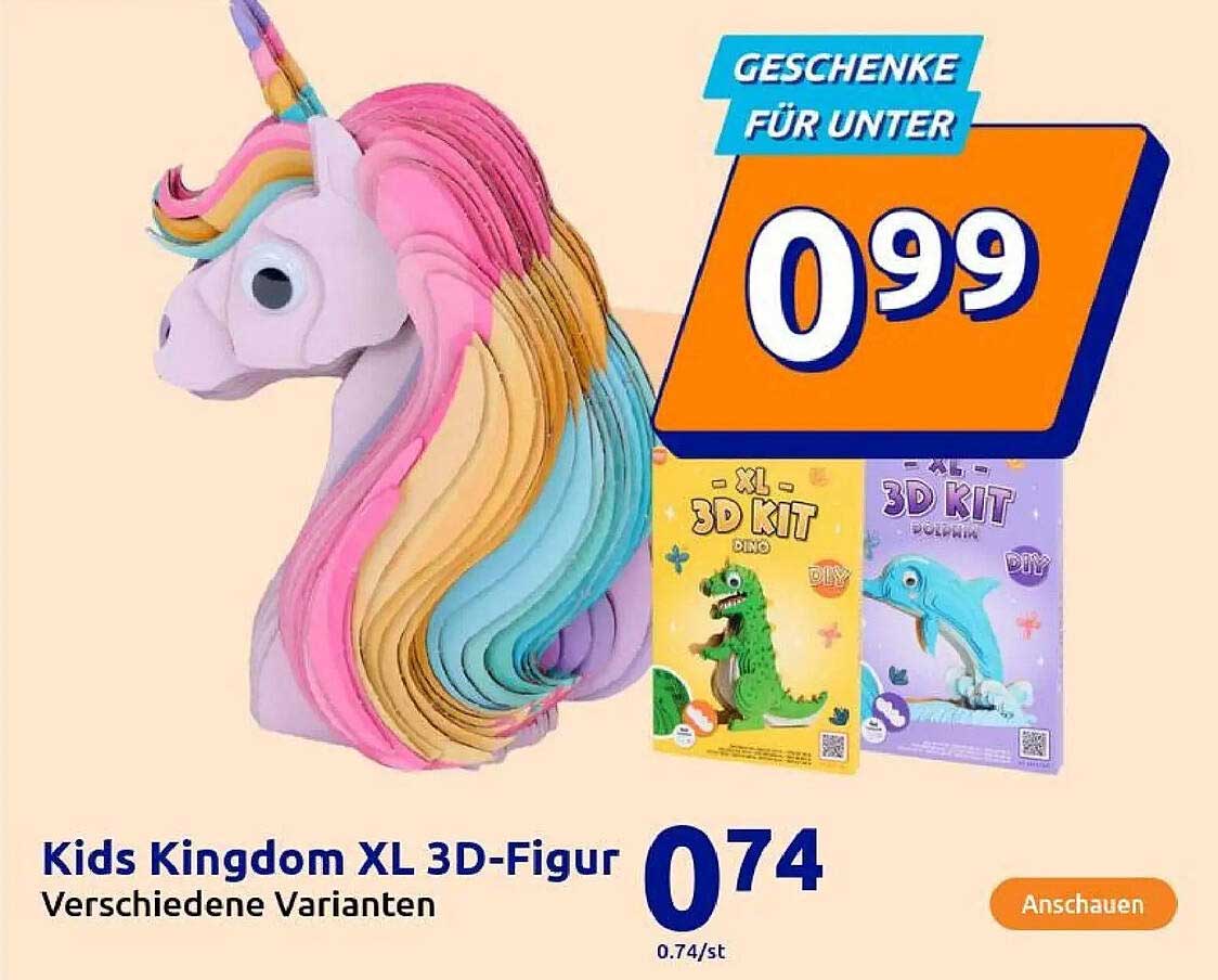 Kids Kingdom XL 3D-Figur - Verschiedene Varianten