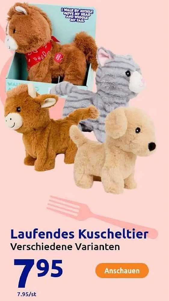 Laufendes Kuscheltier - Verschiedene Varianten