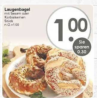 Laugenbagel mit Sesam oder Kürbiskernen